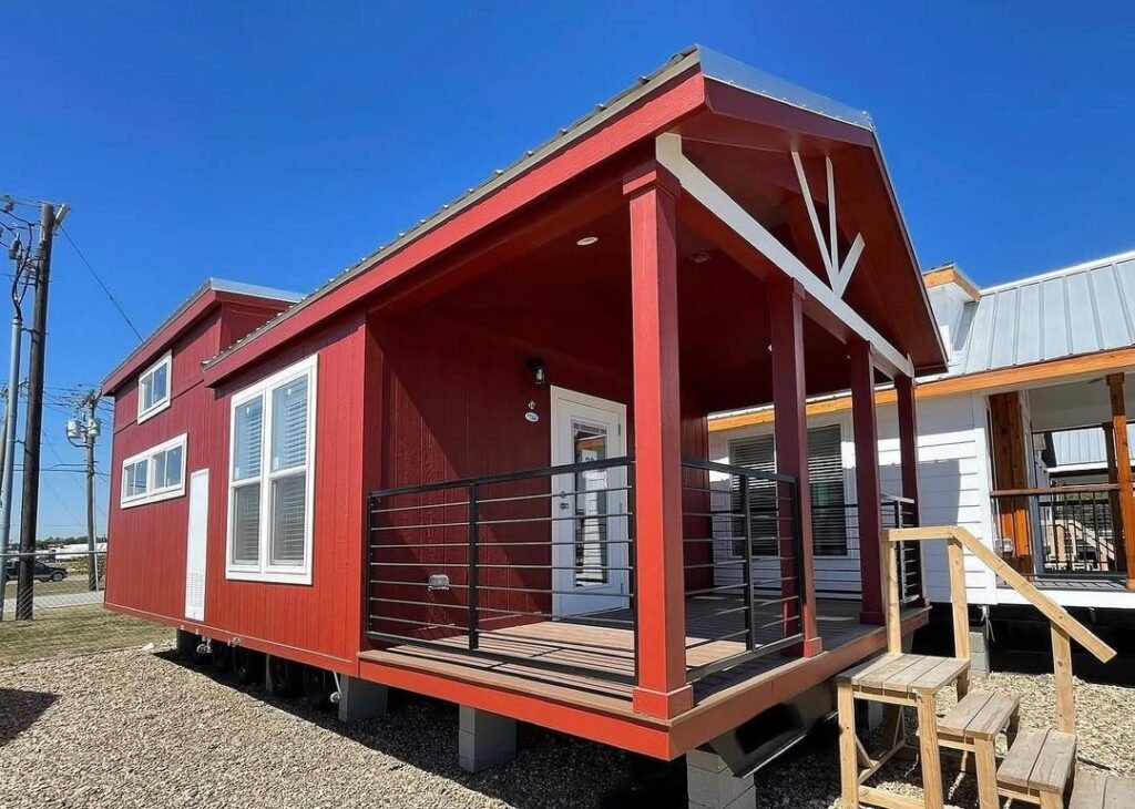 The Agate Lofted tiny home exterior
